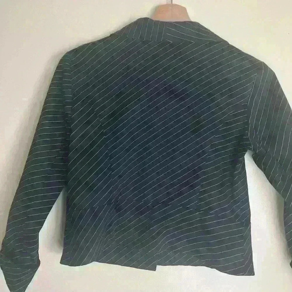 Elevenses anthropologie blue stripe pattern blazer - Picture 2 of 6